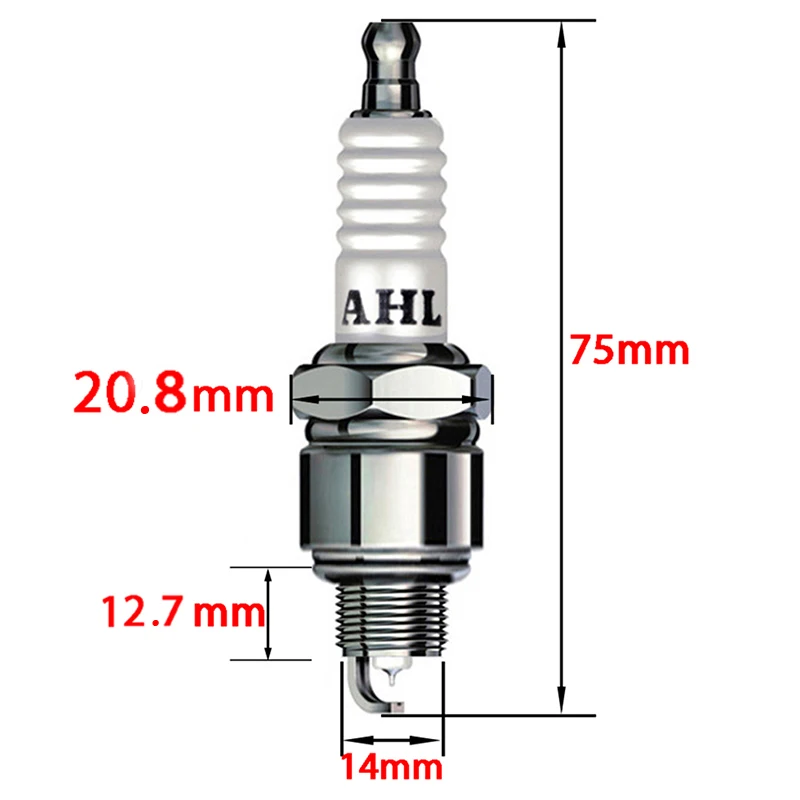 AHL Motorcycle Ignition Spark Plug For YAMAHA Beluga 50 CH50 CV50 CV80 CW50 Zuma II CY50 GP1200 SJ700 SuperJet SV1200 XL1200