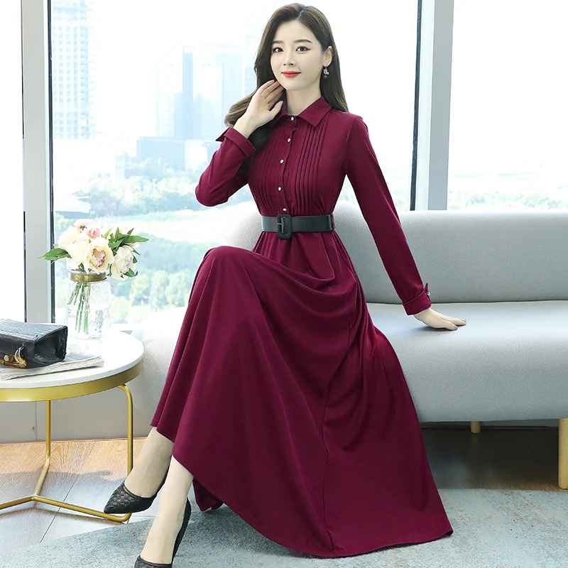 2024 Vintage Solid Satin Acetate Maxi Dress Autumn Winter Chic Evening Prom Midi Dress Women Long Sleeve Bodycon Party Vestidos