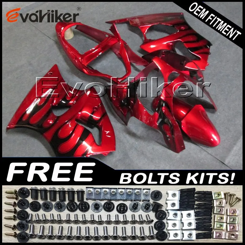 

Motorcycle fairings for ZX6R 2000 2001 2002 ZX 6R 00 01 02 red ZZR600 2005 2006 2007 2008 ABS plastic Injection mold