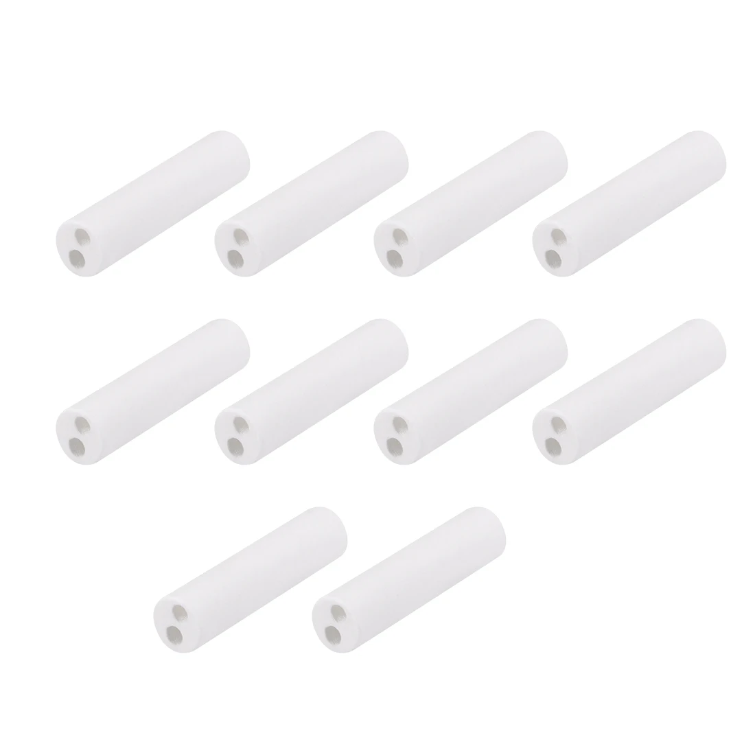 10 szt. 1.7mm z dwoma otworami rura ceramiczna porcelany z tlenku glinu tuleja wysokotemperaturowa rura izolacyjna do elektryczny Element grzejny