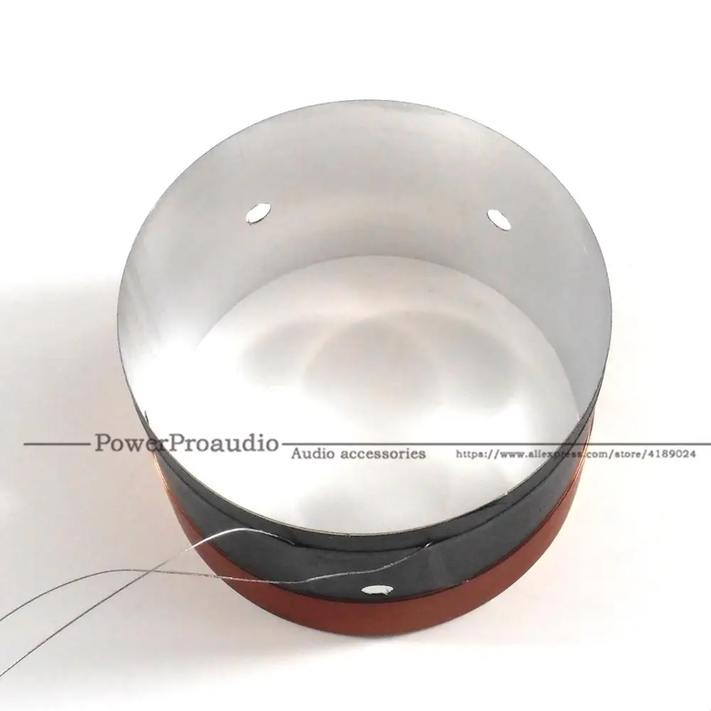 Bobina de voz de graves de aluminio blanco, cable redondo de cobre puro de 8 ohm, 8 piezas (4 pares), 75,5mm