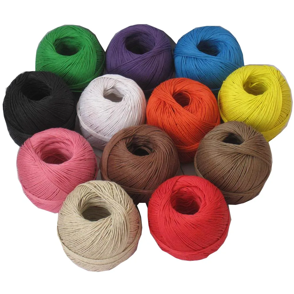 12 color hemp cord waxed (30pcs/lot)100m/ball,twisted cords, hemp twine cord used in all kinds packing by free shipping