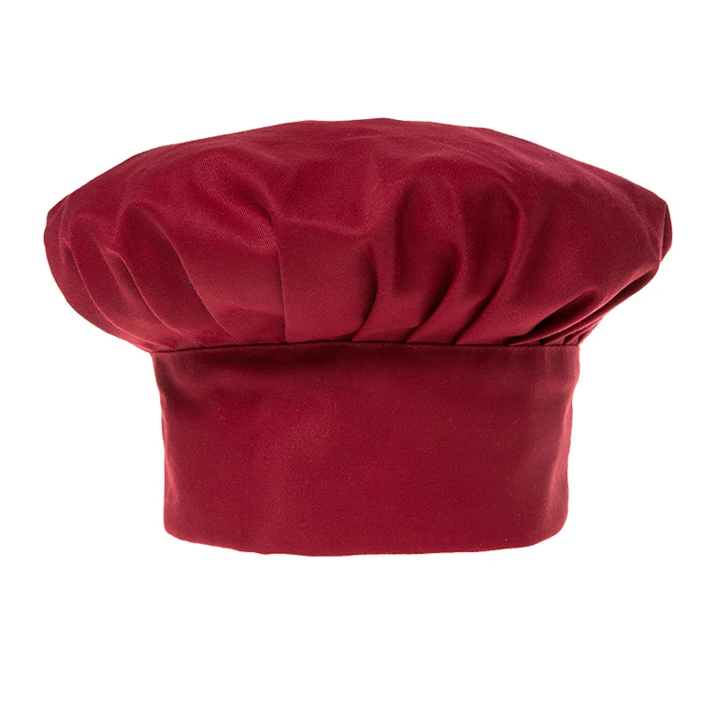 Chef Hat Cooking Adjustable Men Kitchen Baker Elastic Hat Catering Cooking Cap Striped Plain Hats Working Cap 1pc cooker hat