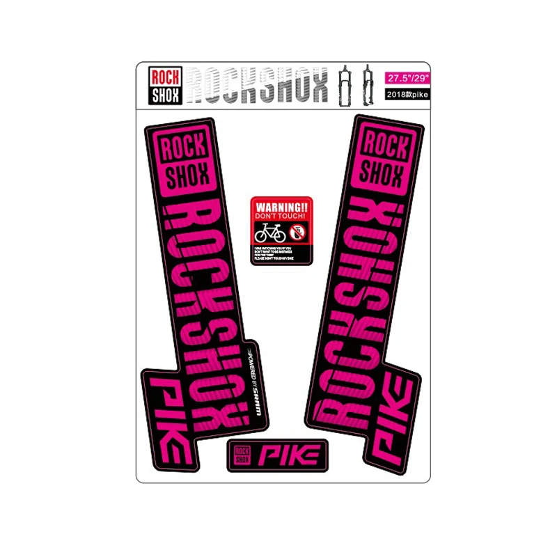 2018 rockshox PIKE decals mountain bike front fork stickers MTB bicycle front fork decals PIKE stickers