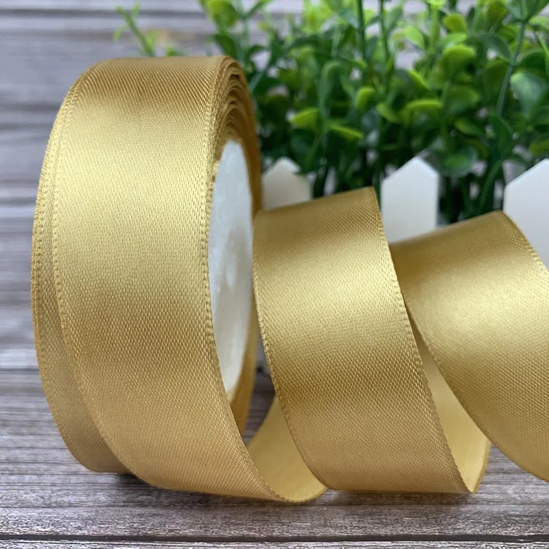 25 Yards/Roll Satin Bänder Für Handwerk Bogen Handgemachte Geschenk Verpackung Weihnachten Hochzeit Dekorative Band 6/10/15/20/25/40/50mm