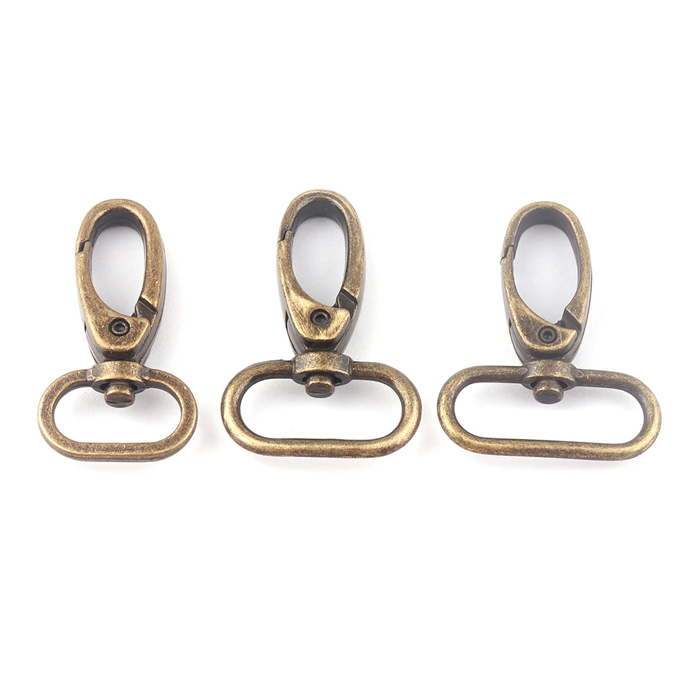 20-30mm Bronze Swivel Clasp Claw Swivel Hook Dog Collar,Key Ring Lobster Strap Clip Purse Bag Handbag Webbing Leather Hardware