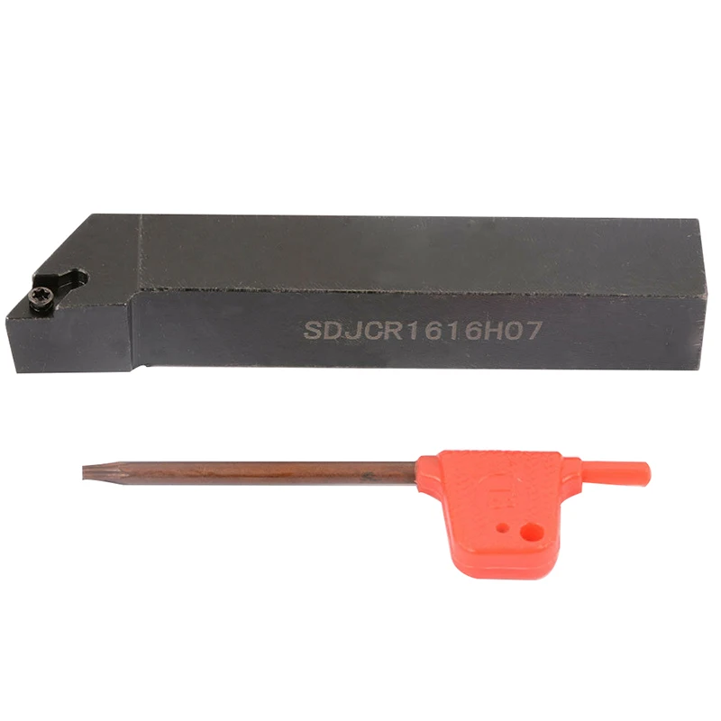 SDJCR1616H07 DCMT21.51 인서트용 선반 외부 선삭 공구 홀더, 16x100mm