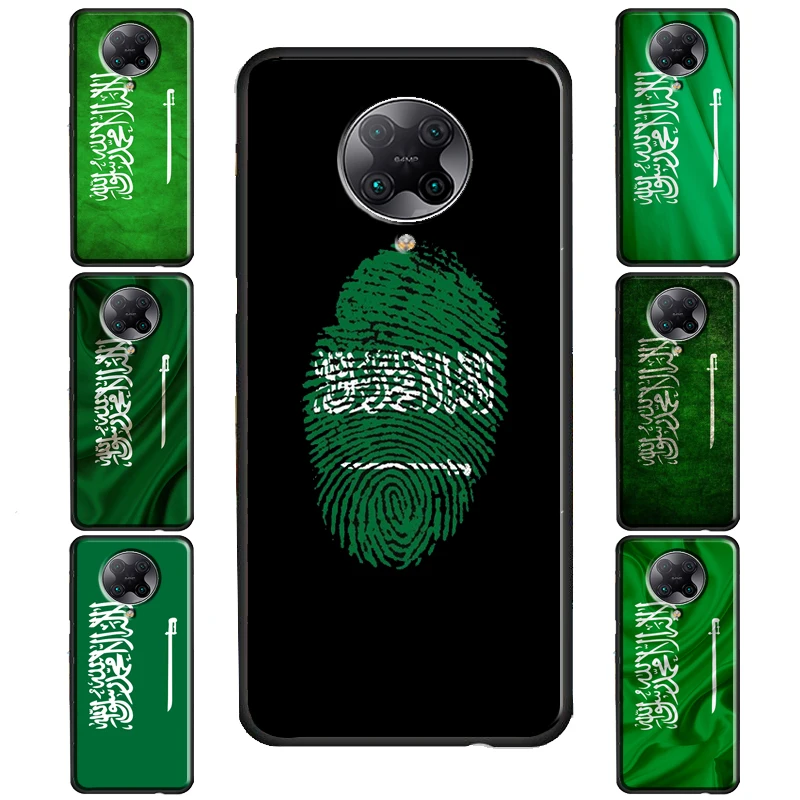 Saudi Arabia Flag Cover For POCO F3 X3 GT F1 F2 M3 M4 X4 NFC X3 Pro Case For Xiaomi 12 10T 11T Pro Mi 11 Lite