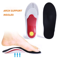 Palmilhas de suporte ortopédicas para homens e mulheres, almofada ortopédica para dor no pé, suporte 3D High Arch, pés chatos