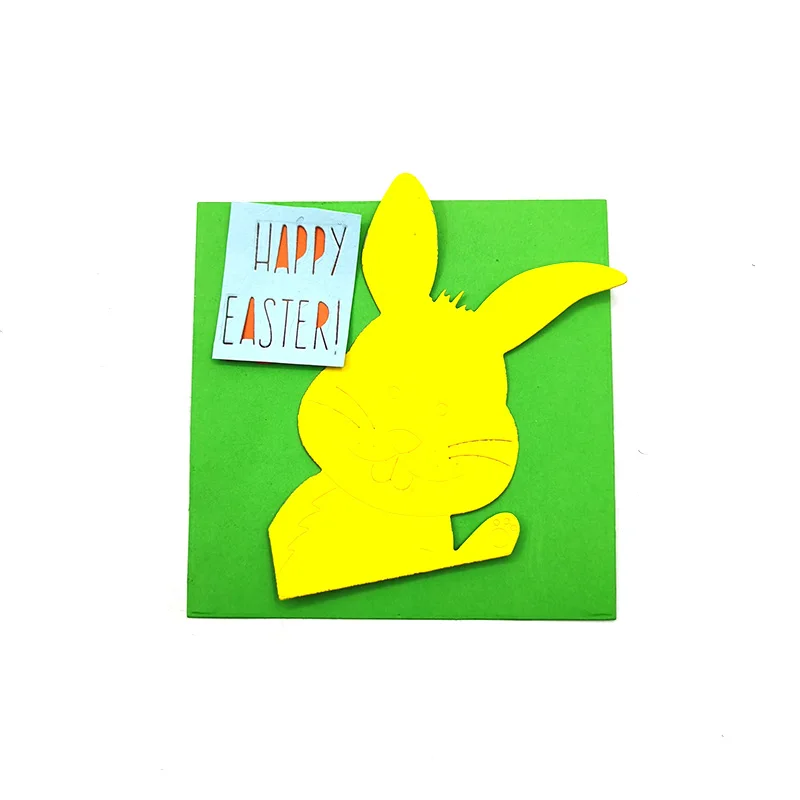 Julyarts Happy Easter Cutting Dies 2021 Easter Dies Tencil Scrapbooking DIY Album Stamp Paper Card Embossing Decor Craft