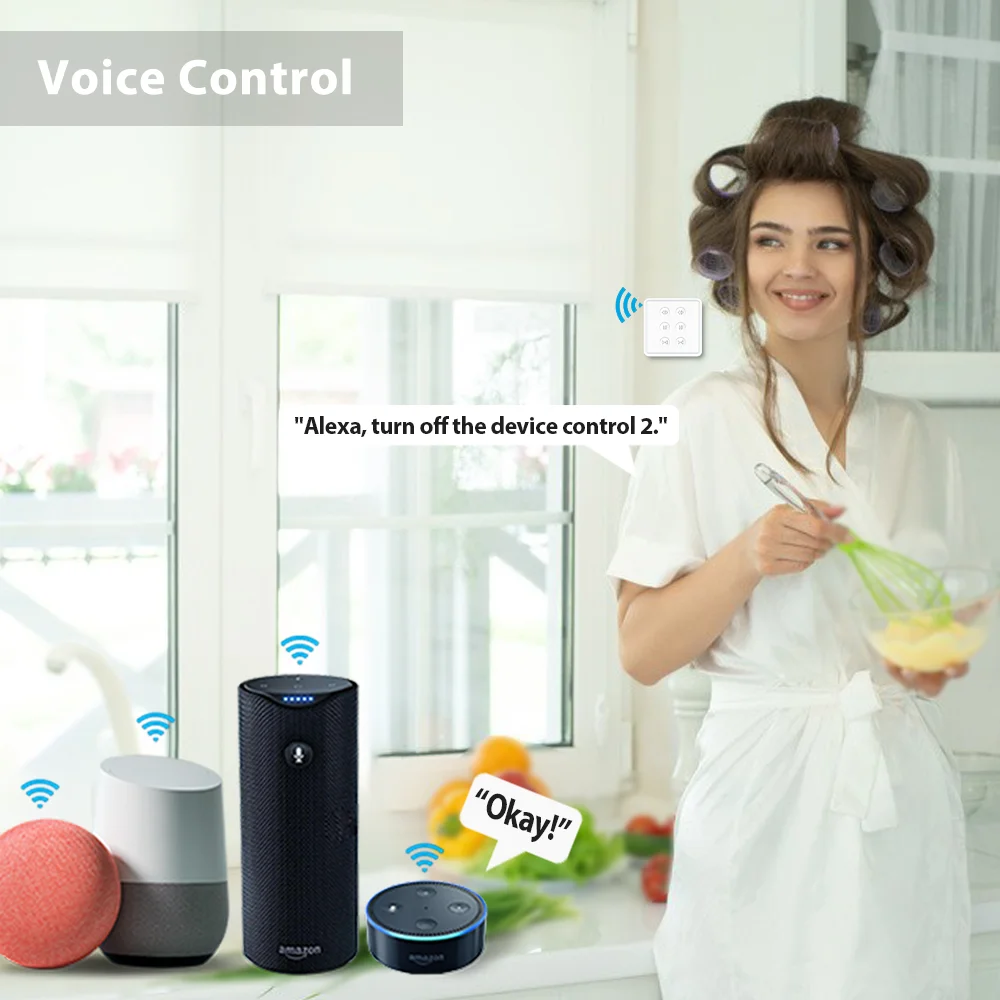 Tuya Smart Life EU WiFi ผ้าม่านคู่สวิทช์ตาบอดสําหรับลูกกลิ้งชัตเตอร์ไฟฟ้ามอเตอร์ Google Home Alexa Echo Voice Control DIY