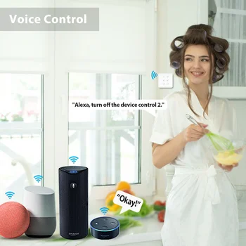 Tuya Smart Life EU WiFi dvojitý spínač žaluzií pro elektromotor rolet Google Home Alexa Echo hlasové ovládání DIY 9 nejlepší prodej chytré závěsy - №6
