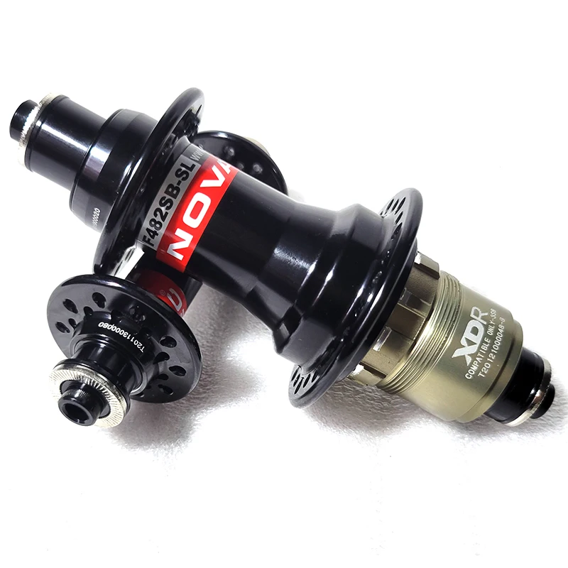 Light Novatec A291SB-SL F482SB-SL J-hook Hubs front 20H 24H rear 24H 28H holes V-Brake 4 pawls freehub XDR 12s road hub black