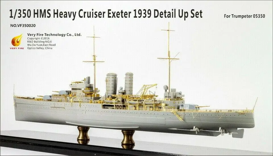 Very Fire VF350020 1/350 HMS Exeter 1939 Detail-up Set for Trumpeter kit  05350