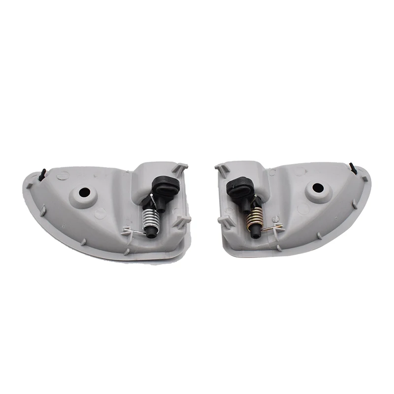 1 Pair Grey Interior Door Handle For Renault Kangoo Twingo 8200247802 8200247803 Lift And Right Plastic