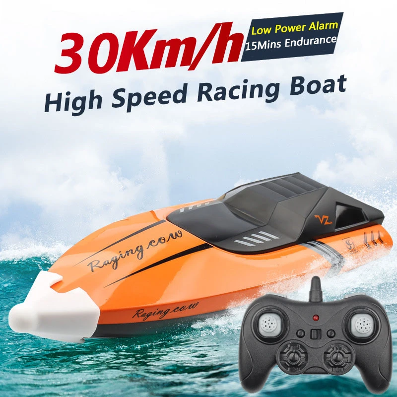 

30KM/H High Speed Racing RC Boat Capsize Reset Water Circulation Cooling Full Sealed Waterproof 150M Range Speedboat Model Toys