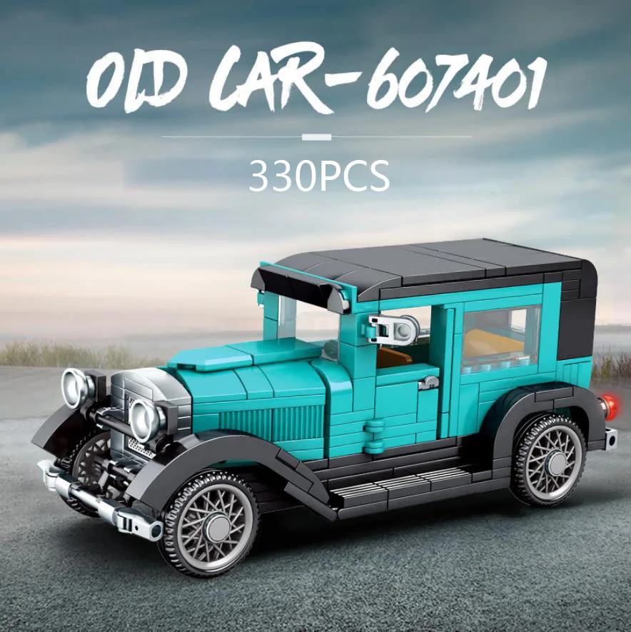 

Technical Scale Classic Car 1930 Model A Building Block America Vintage Vehicle Bricks Educational Toys Collection For Boy Gift