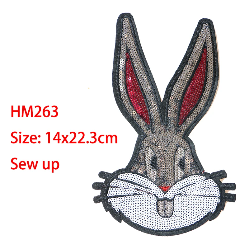 Cartoon Decorative Patch French bulldog Rabbit Cat Bear icon Embroidered Applique Patches For DIY Iron on Badges on clothes