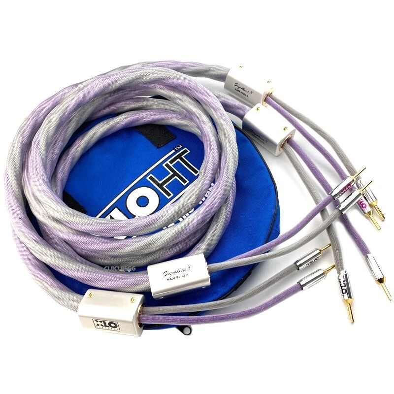 HiFi Audio Line XLO Signature 3 Speaker Cable Biwire Speaker Wire Banana to Spade Plug