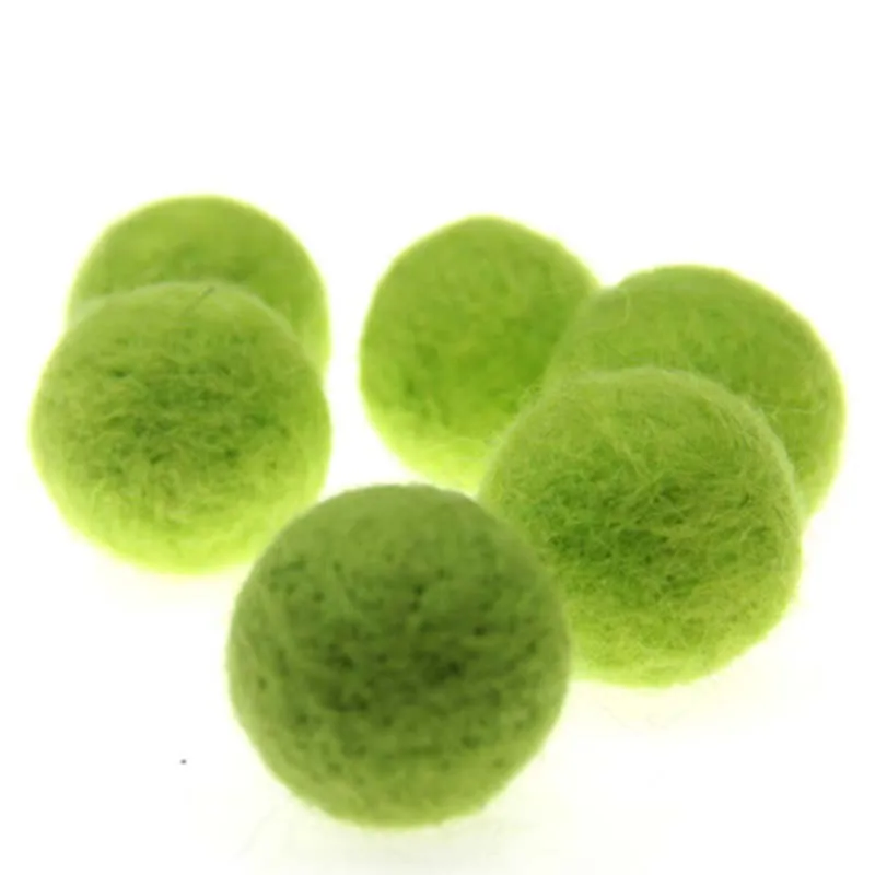 5cm Wool Felt Ball Poke Poke For Handmade DIY Ornaments Christmas Crafts Clothing Ornaments Accessories Colored Materials,2 Pcs