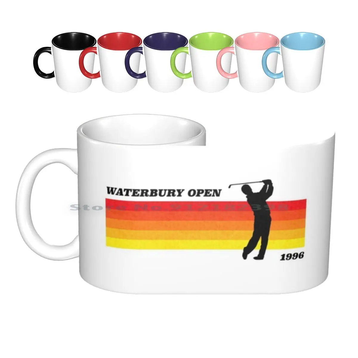 Waterbury Open | Happy Gilmore Inspired | Retro Style Ceramic Mugs Coffee Cups Milk Tea Mug Billy Madison Waterbury Waterbury