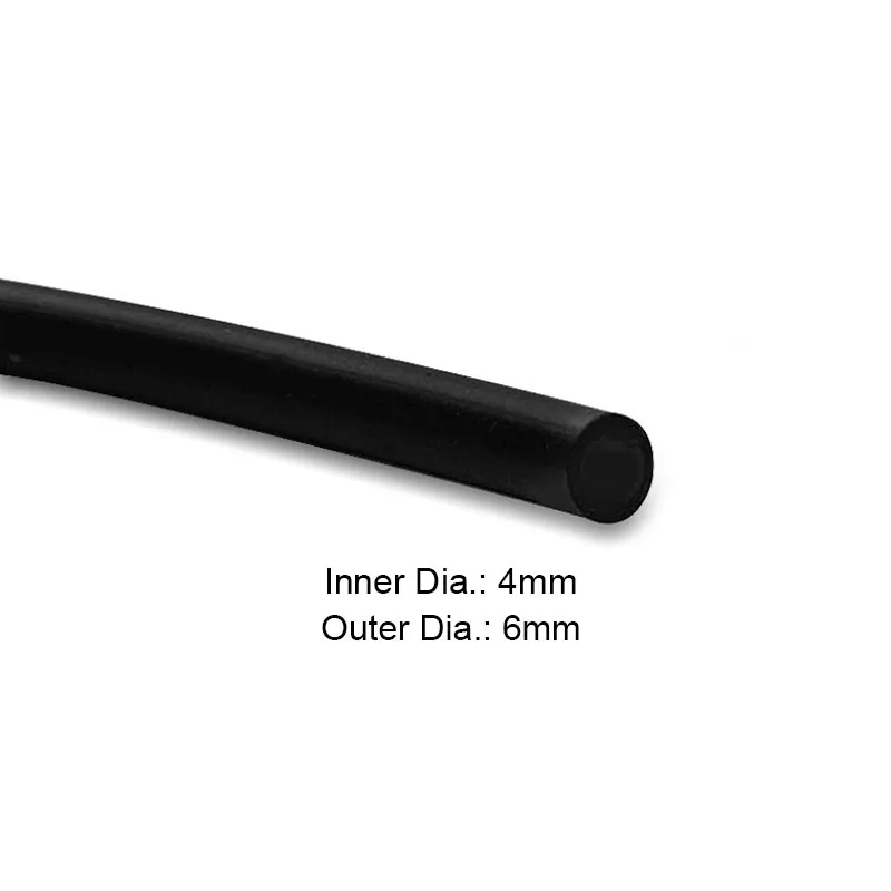 Black Aquarium 1m/3m/5m/10m Oxygen Pump Hose Air Bubble Stone Aquarium Fish Tank Pond Pump Tube 4*6mm