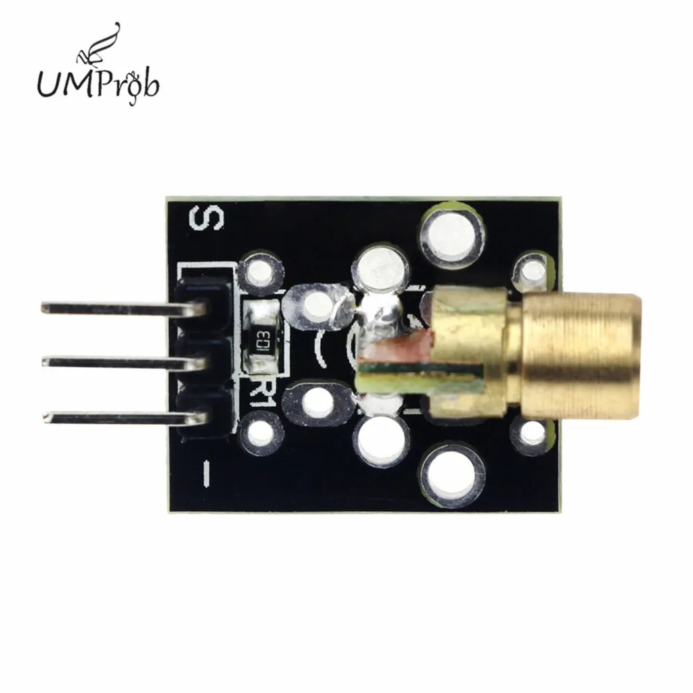 10PCS/lot KY-008 3Pin 650nm Red Laser Transmitter Dot Diode Copper Head Module For Arduino DIY Kit KY008