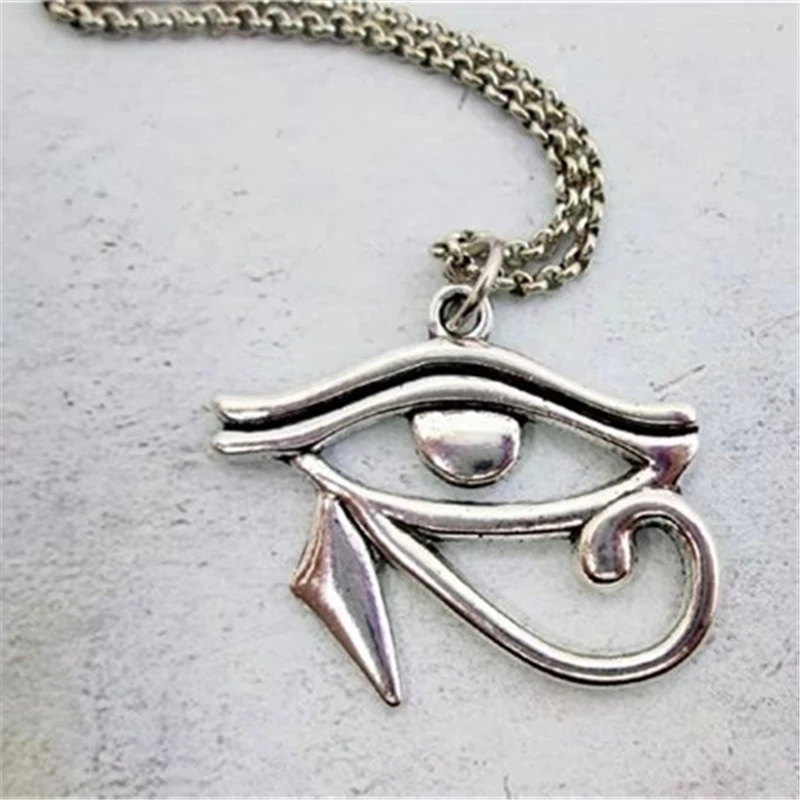 Eye Necklace Eye Of Horus Necklace Egyptian Goddess Third Eye Protection Amulet Ancient Eye of Ra Necklace Evil Eye Jewelry