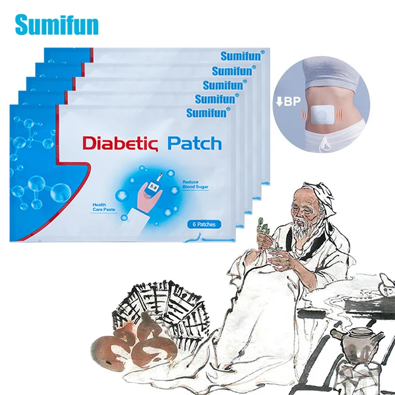 

Sumifun 30Pcs Stabilizes Blood Balance Patch Diabetic Patch Lower Glucose Natural Herbs Diabetic Sticker Lower Blood Sugar Patch