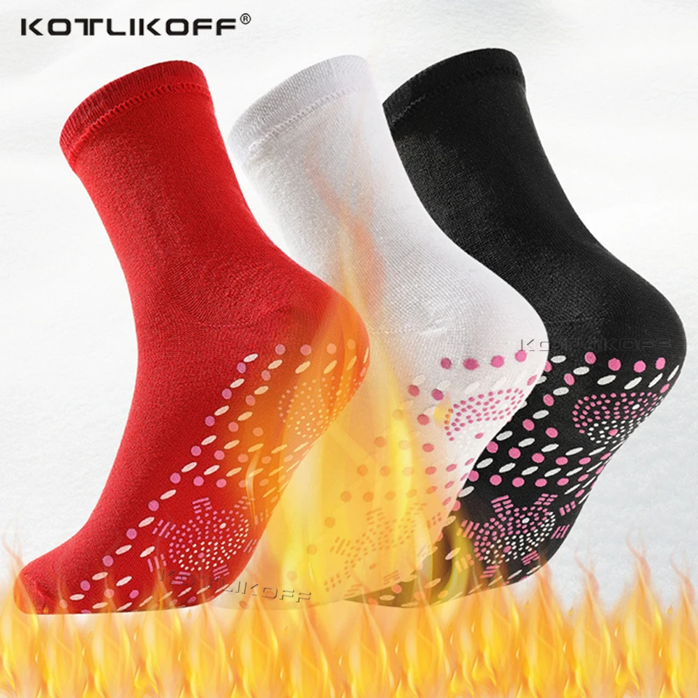 Tourmaline Self Heating Heated Socks For Women Men Help Warm Cold Feet Comfort Health Heated Socks Magnetic Therapy Massage Sock