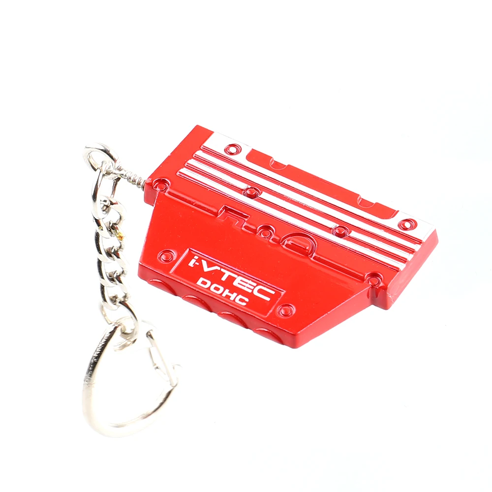 Car Metal Key Ring JDM Keychain Vtec K20a Dohc Engine Valve Cover EG EK