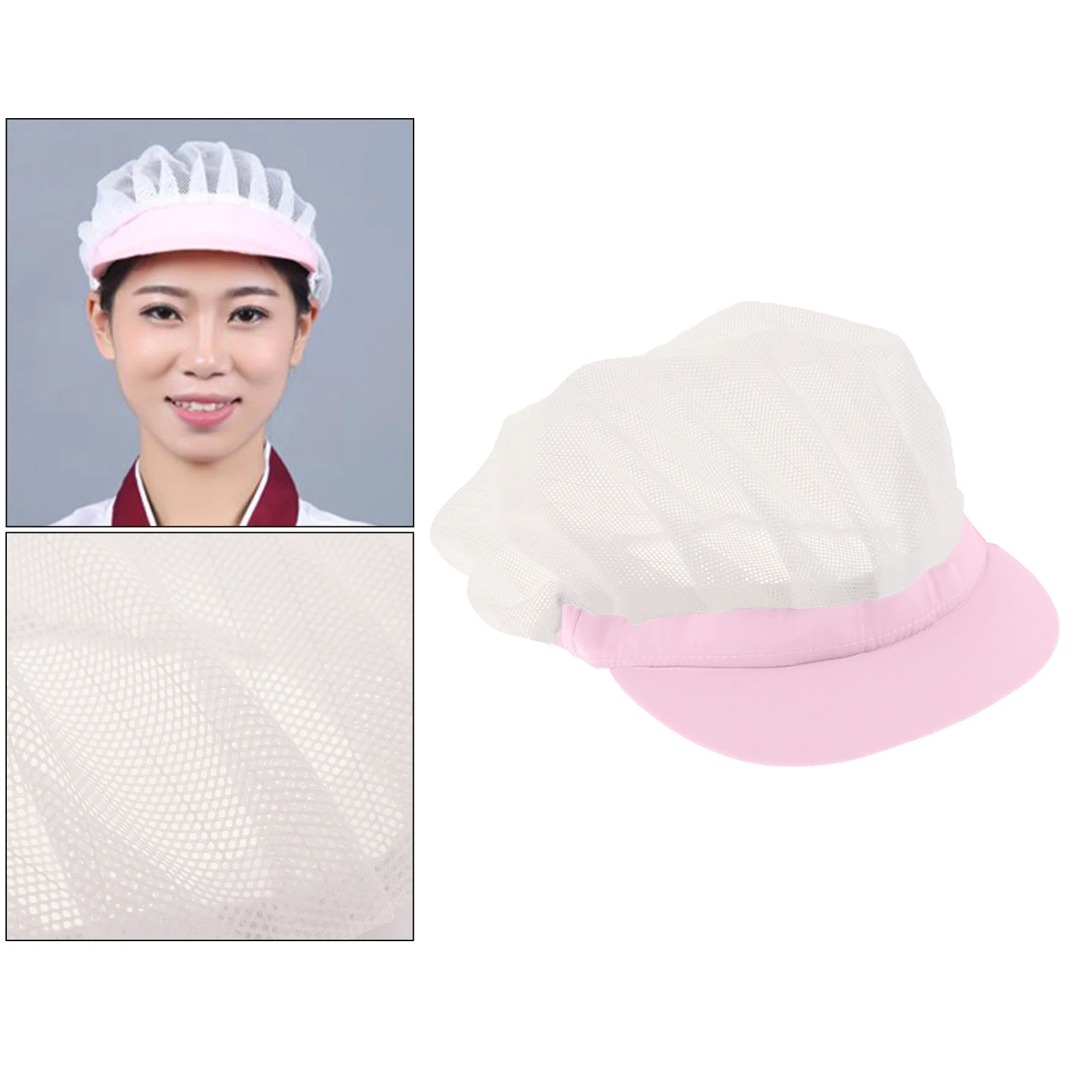 Chef Hats Food Service Hair Net Peaked Hat Kitchen Cooking Work Cap for Men Women