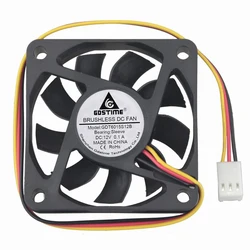 5 Pieces LOT Gdstime 6015 60mm 6cm 60x15mm DC 12V 3Pin Cooler Brushless Cooling Fan