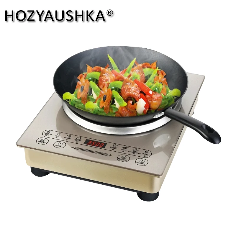 3500W household high-power induction cooker commercial induction cooker touch desktop concave embedded cooking HOZYAUSHKA