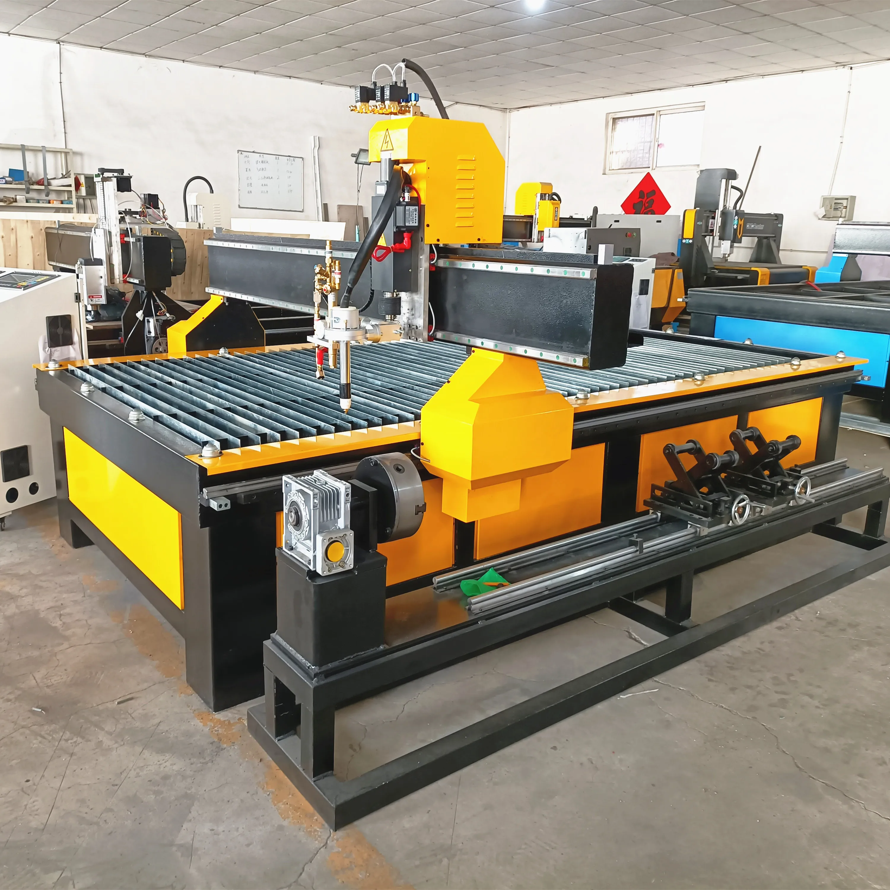 

China Quality Rotary Pipe CNC Router Plasma Cutting Machine 1325/ Cnc Table Type Flame And Plasma Cutting Machine For Steel