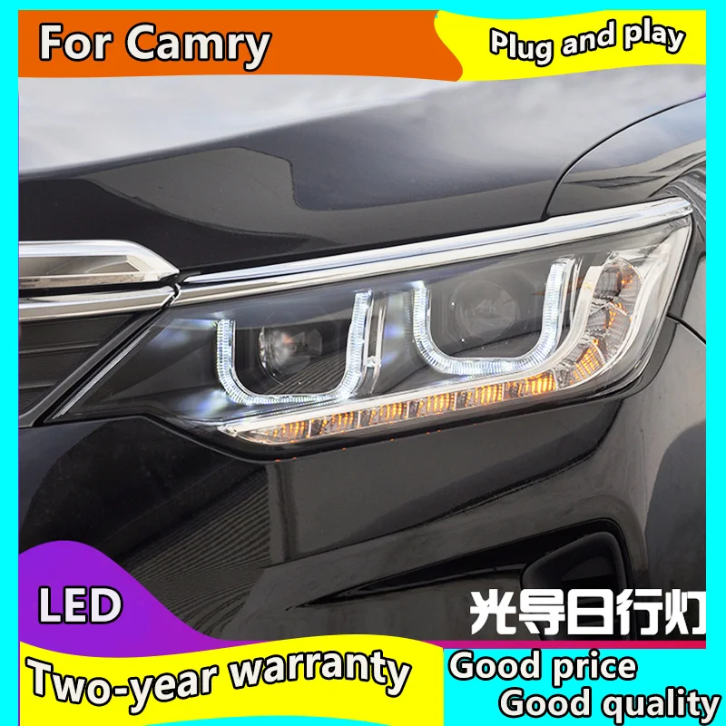 

Car Styling for Toyota 2015-2018 Camry Headlight camry LED Headlight LED DRL h7/d2h hid headlamp Accessories