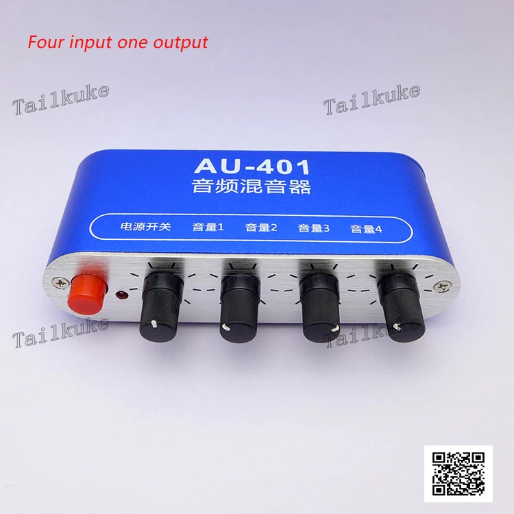 اثنان قناة الصوت أربعة المدخلات إخراج واحد أربعة المدخلات إخراج واحد متعدد القنوات الموسيقى خلط سماعات مكبر للصوت خلاط