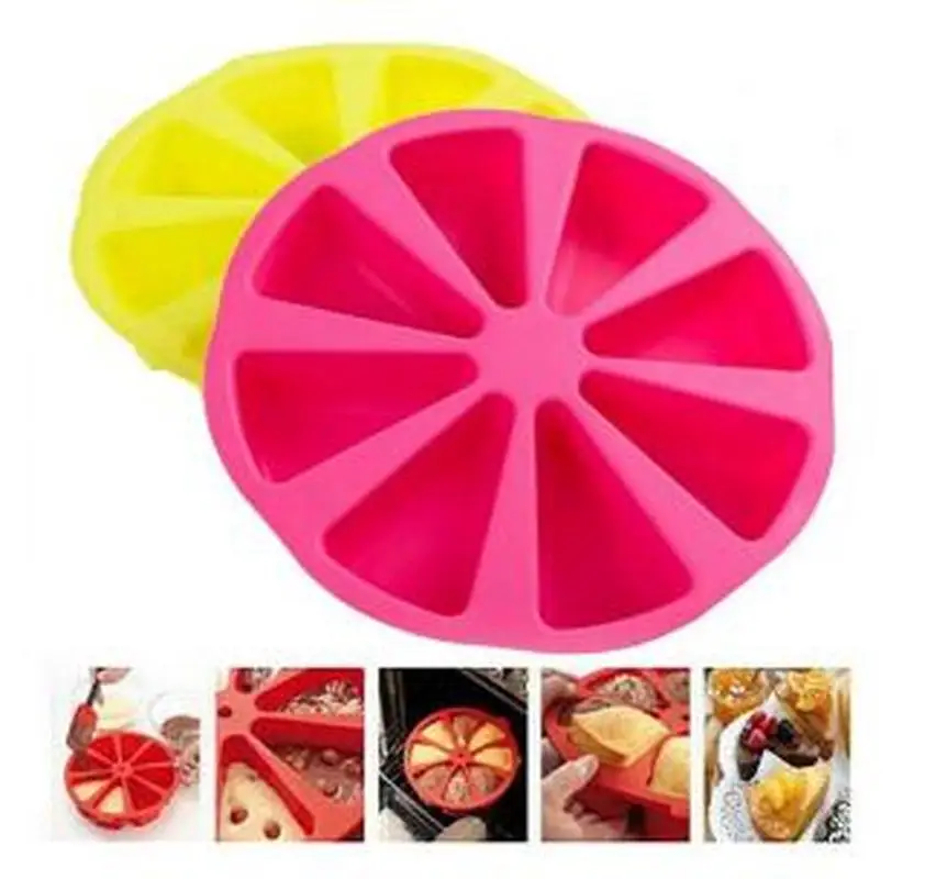 Large Size 27*4.8CM Silicone Baking Cake Mold 8 Slots Ice Chocolate Handmade Soap Molds Fondant Cake Mold Random Color