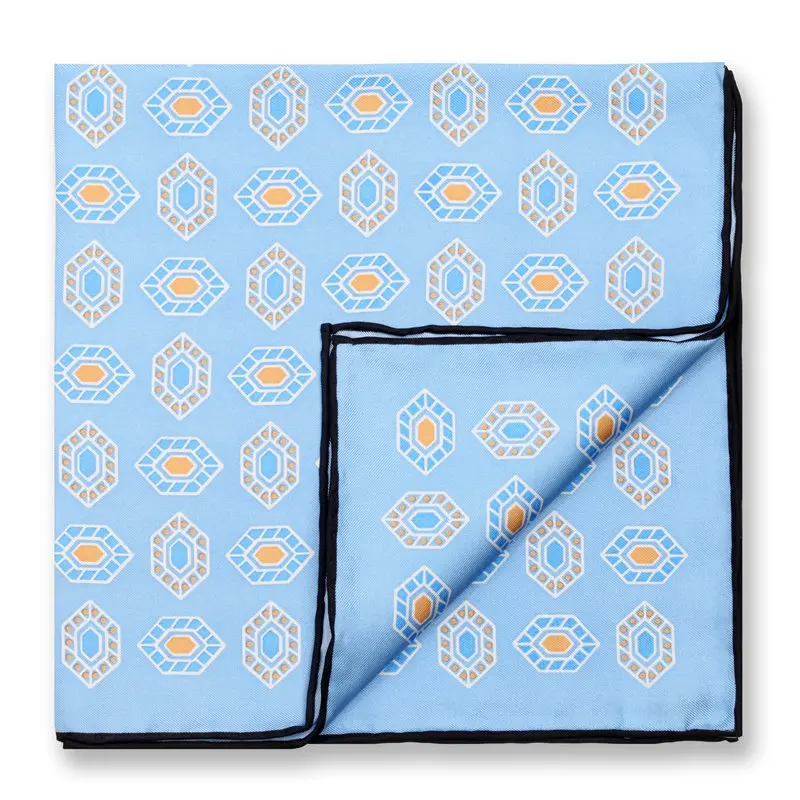 Mens Pocket Towel 100% Silk Square Handkerchiefs High Quality