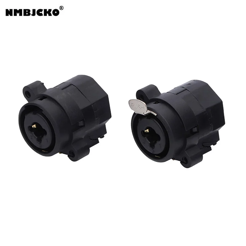 

NMBJCKO 4050406 model 100pcs/lot Combo sheet 6.35 jack stereo female 7 pin xlr chassis d standard with 90 degrees