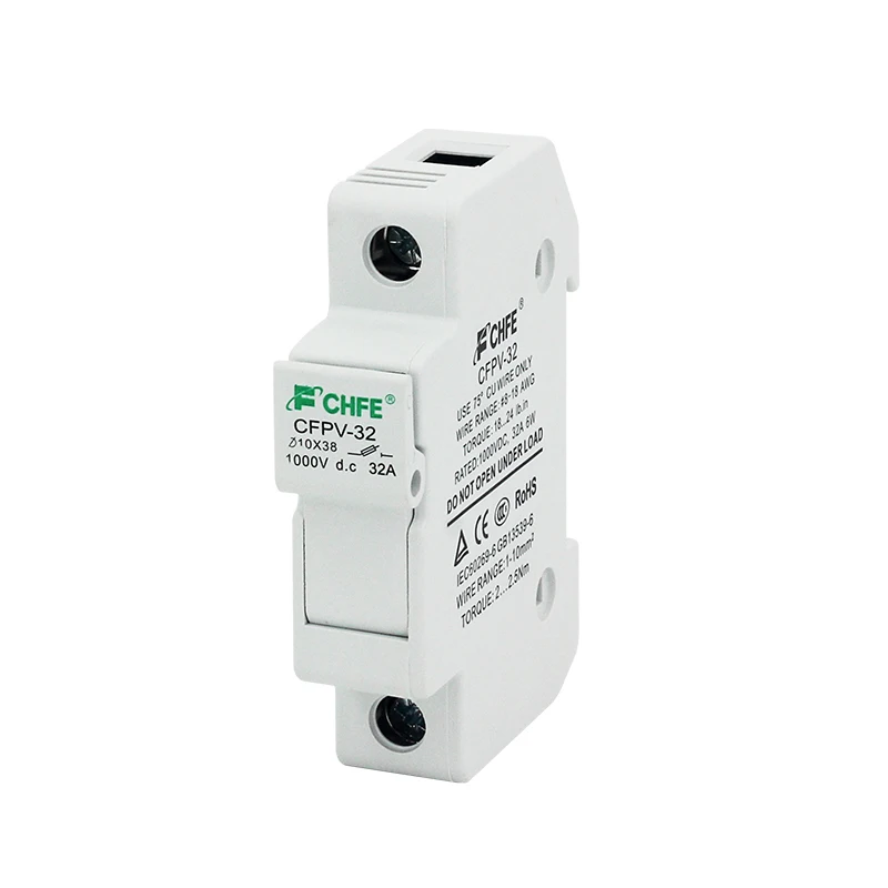 Photovoltaic Fuses 1000V DC Fuse Holder 10x38 GPV PV Solar Fuse System Protection Electrical Equipment Supplies Home Improvement