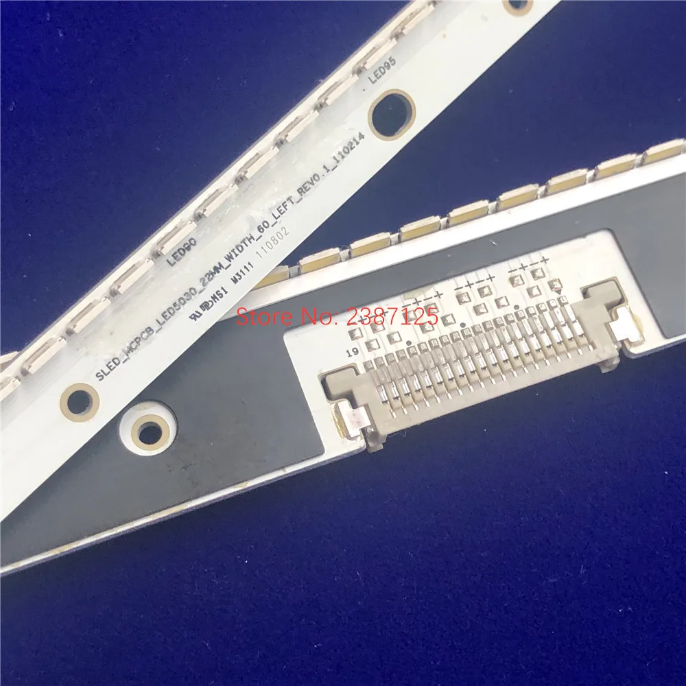 2PCS LED Strip For SLED-MCPCB-LED5030-22MM-WIDTH-55 BN96-16622A J6L4-550SMA-R2 J6L4- 550SMB-R2 UA55D7000 UA55D8000 LTJ550HQ09-H