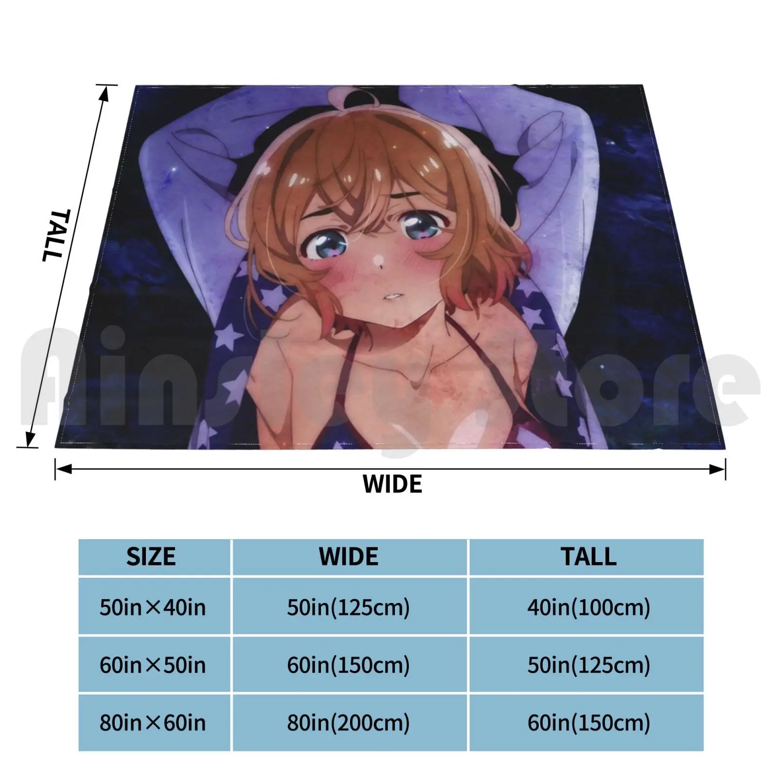 Nanami Mami Blanket Fashion Custom Nanami Mami Rent Girlfriend Okarishimasu Kanojo Anime Manga Girls Sexy Ecchi