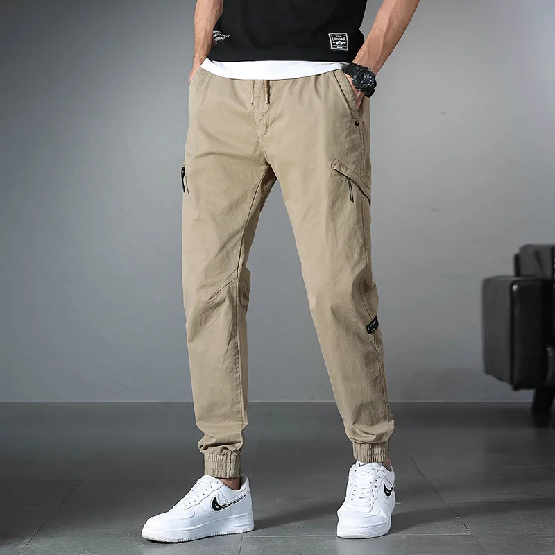 

2021 New Hip Hop Streetwear Joggers Pants Men Casual Cargo Pant Trousers High Street Elastic Waist Harem Pant Man High Quality