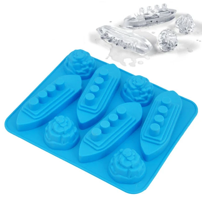 Romance Fun Titanic Cocktails Silicone Mold Ice Cube Tray Chocolate Fondant Mould Diy Bar Party Drink Free Delivery K726