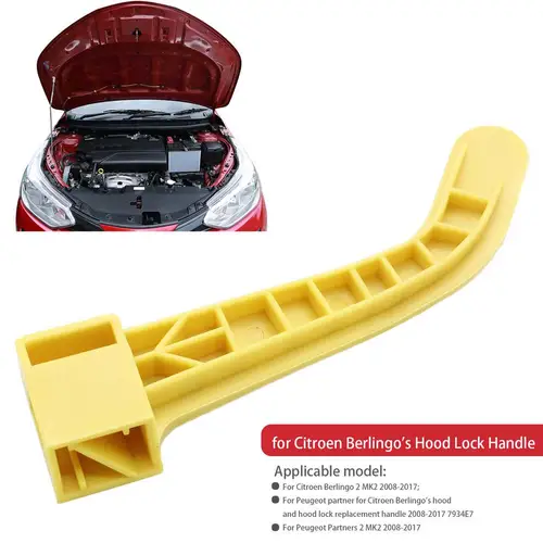 Para Peugeot Partner para Citroen Berlingo 2008 manija de reparación de pestillo de bloqueo capó de coche abridor de manija de liberación de bloqueo