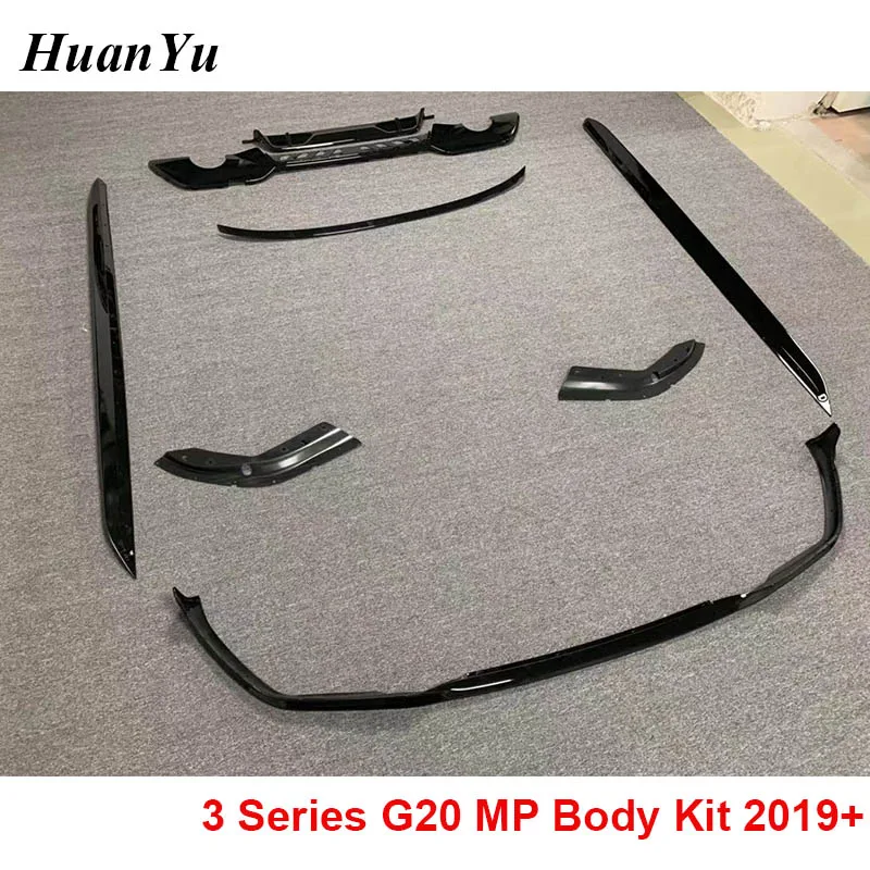 G20 MP Style Body Kit Diffuser Spoiler Front Lip Side Skirt for BMW 3 Series G21 M Sport Whole Bumper 320d 330i 340i 2019+