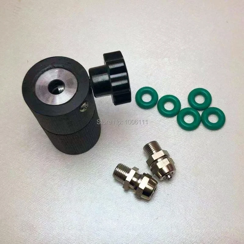 

FOR BOSCH 110 120 CUMMINS Diesel Common Rail Injector Test Oil Collector Tool With 4 Joints 10PCS Seal Washer Ring