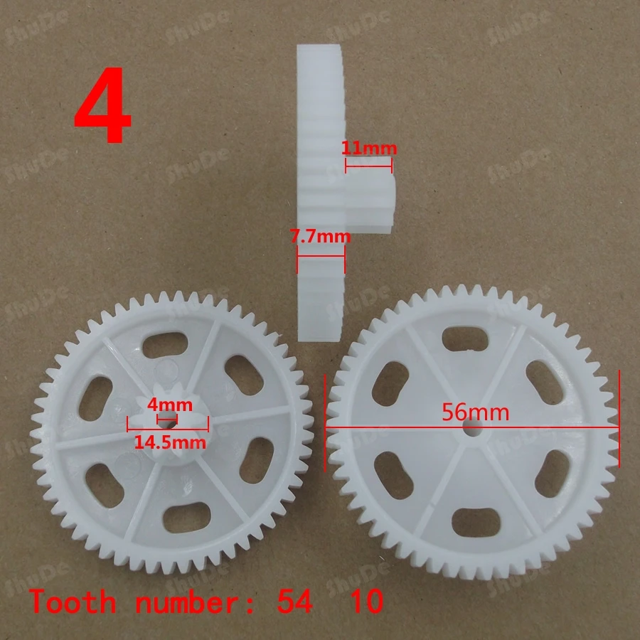 RS380 RS550 motor  gear box plastic gear for electric motor plastic gears for toys 2pcs