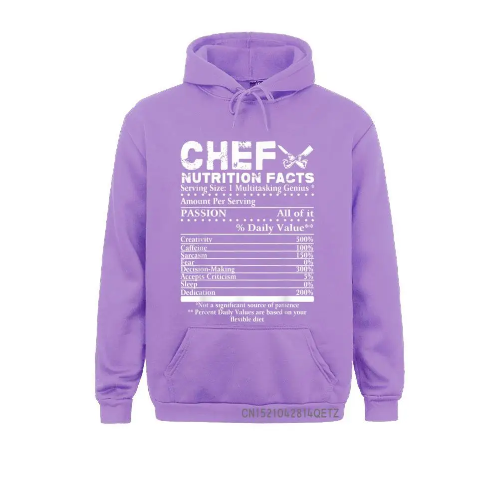 Chef Nutrition Facts Cool Chef Tee Gift For Chefs Design Mens Hoodies Clothes 2021 Hot Sale Long Sleeve Sweatshirts